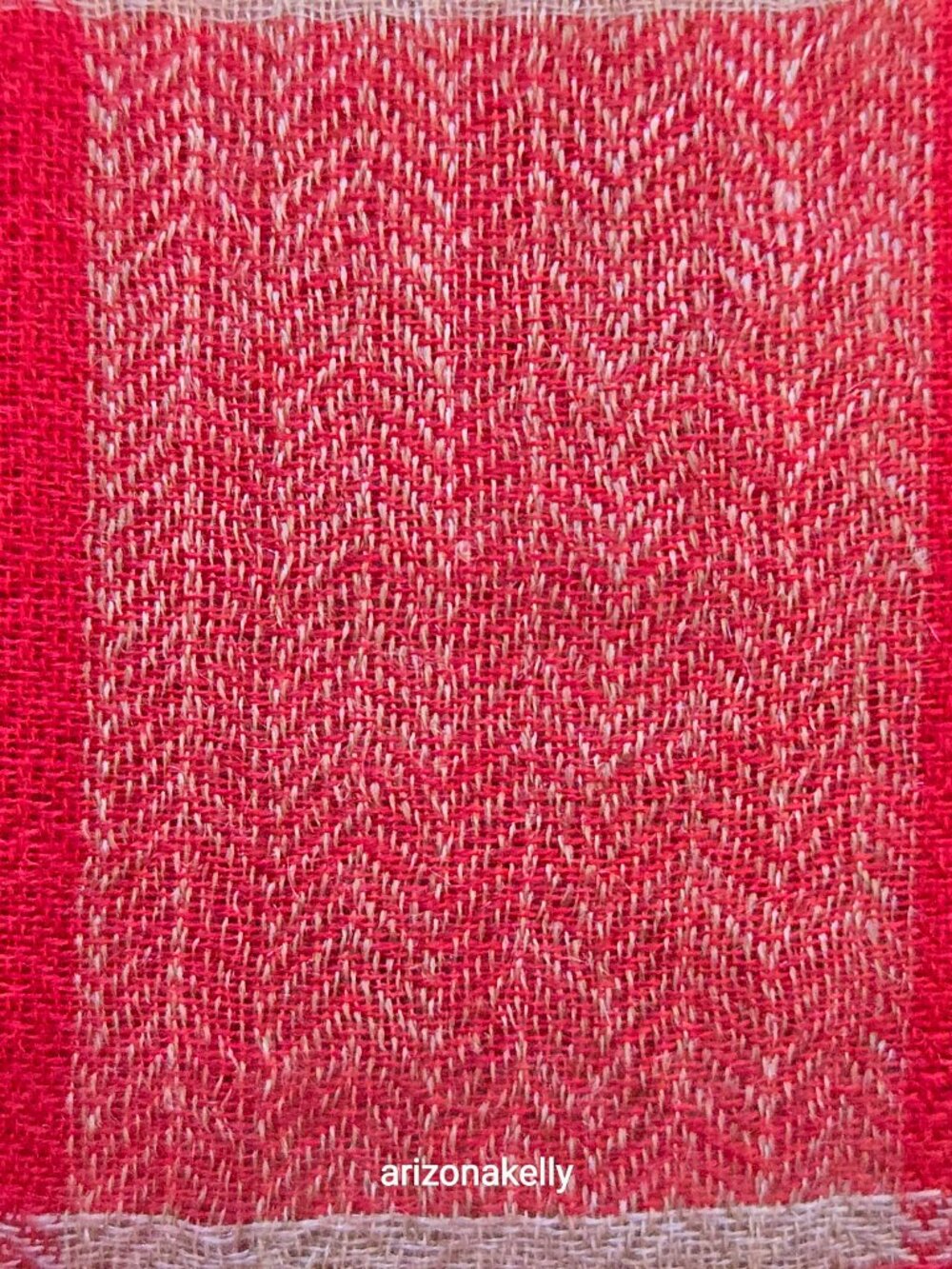 Ahujasons Cashmere Red, Grey, and Orange Plaid Scarf - Picture 5 of 16
